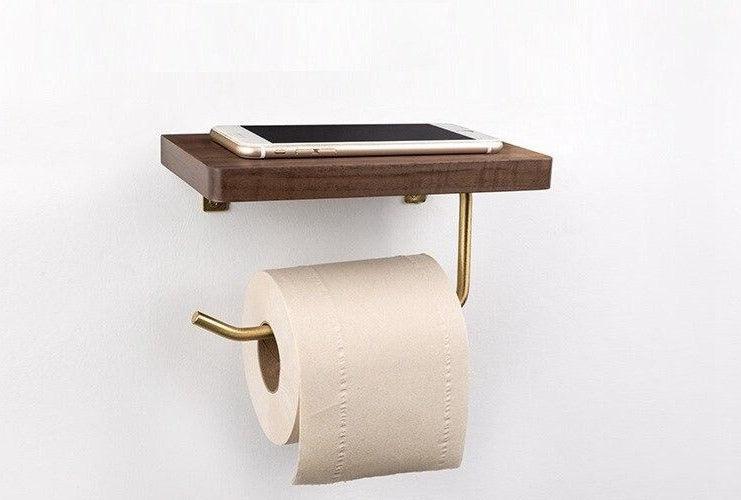 Versatile Wooden Toilet Roll Organizer