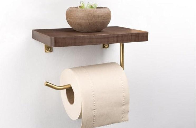 Versatile Wooden Toilet Roll Organizer