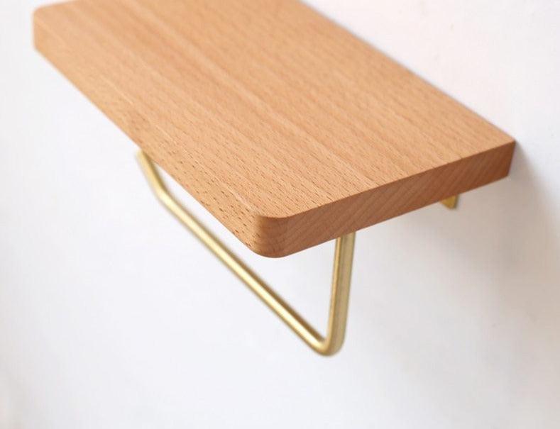 Versatile Wooden Toilet Roll Organizer